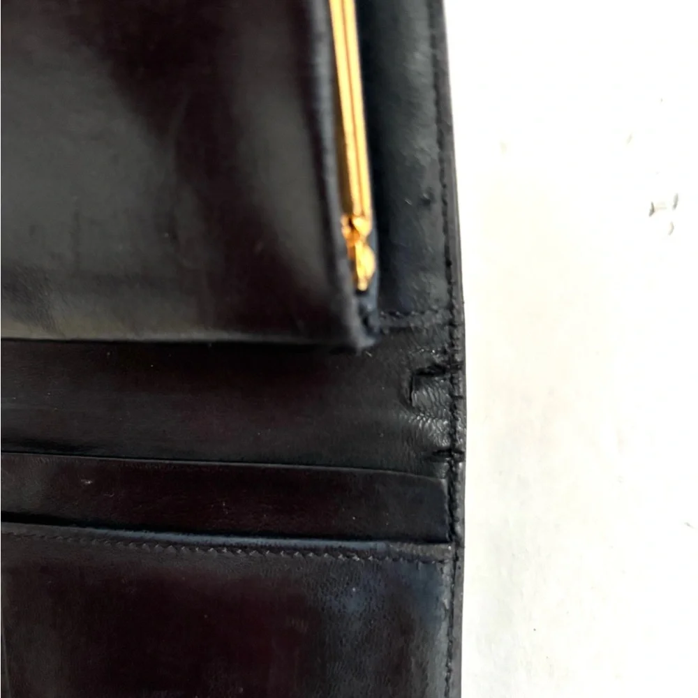 Authentic Chanel bifold black wallet